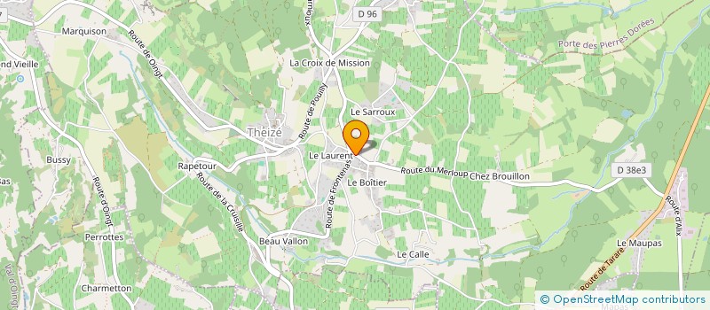 localisation de l'entreprise SCI DE LA PLACE CARNOT  THEIZE