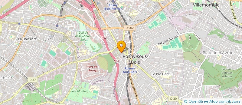 localisation de l'entreprise SCI DE LA PLACE CARNOT à ROSNY-SOUS-BOIS