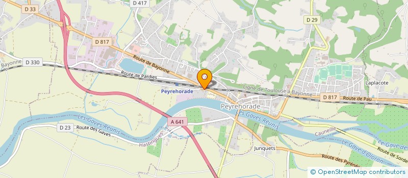 localisation de l'entreprise SCI DE LA PLACE CENTRALE  PEYREHORADE