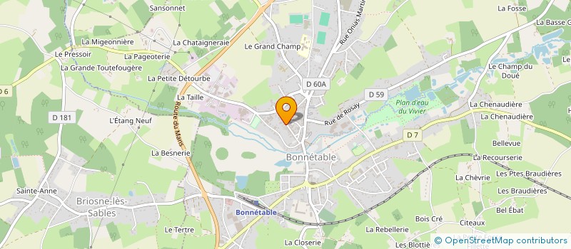 localisation de l'entreprise SCI DE LA PLACE D ARMES  BONNETABLE