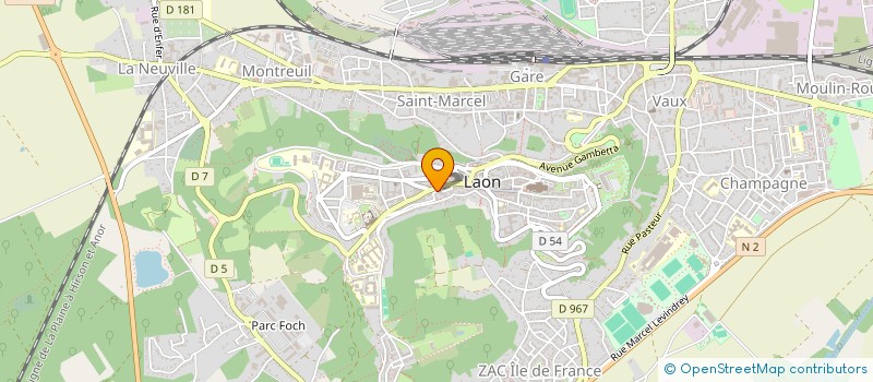 localisation de l'entreprise SCI DE LA PLACE D ERLON à LAON