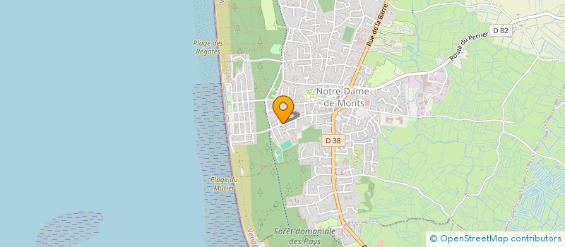 localisation de l'entreprise SCI DE LA PLACE DE L'EGLISE  NOTRE-DAME-DE-MONTS