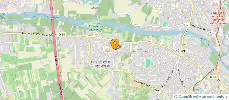 localisation de l'entreprise SCI DE LA PLACE DE L'EGLISE à OLIVET