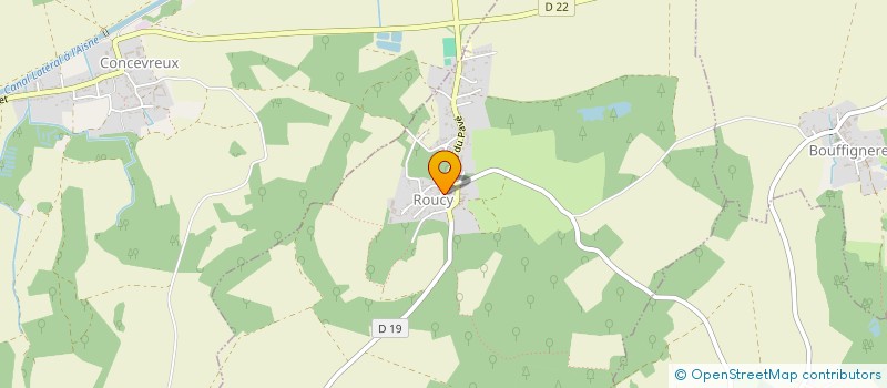 localisation de l'entreprise SCI DE LA PLACE DE L'EGLISE  ROUCY