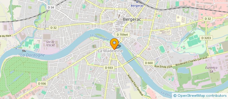 localisation de l'entreprise SCI DE LA PLACE DE LA DORDOGNE à BERGERAC