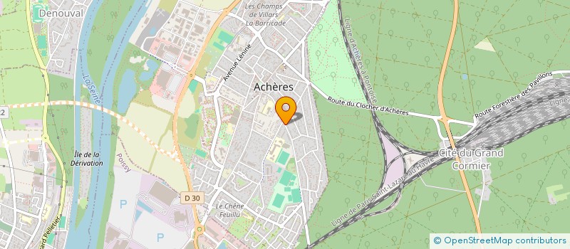 localisation de l'entreprise SCI DE LA PLACE DE LA GARE à ACHERES