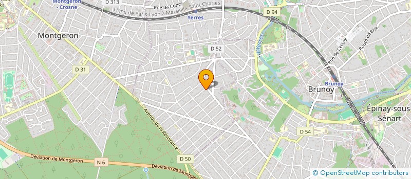 localisation de l'entreprise SCI DE LA PLACE DE LA GARE  YERRES