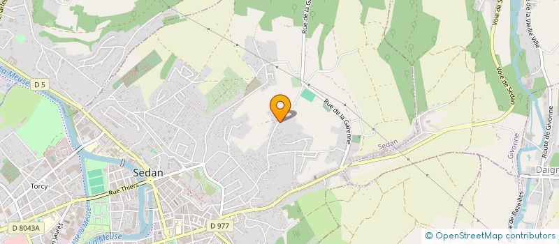 localisation de l'entreprise SCI DE LA PLACE DE LA GARE  SEDAN