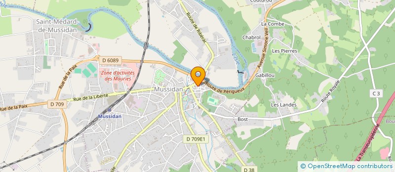 localisation de l'entreprise SCI DE LA PLACE DE LA HALLE  BOURGNAC