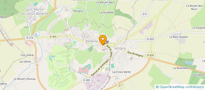 localisation de l'entreprise SCI DE LA PLACE DE LA LIBERTE à BELLEME