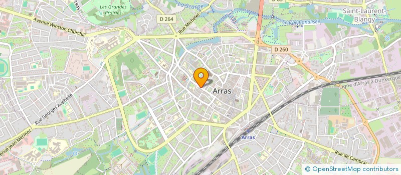 localisation de l'entreprise SCI DE LA PLACE DE LA MADELEINE à ARRAS
