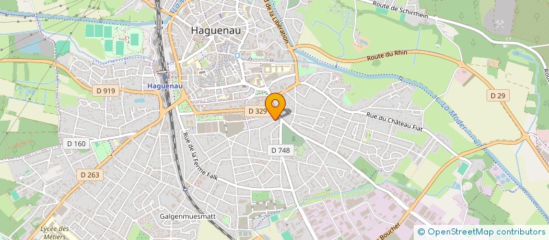 localisation de l'entreprise SCI DE LA PLACE DE LA MAISON COMMUNALE  HAGUENAU