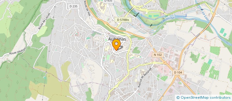 localisation de l'entreprise SCI DE LA PLACE DE LA PAIX à AUBENAS