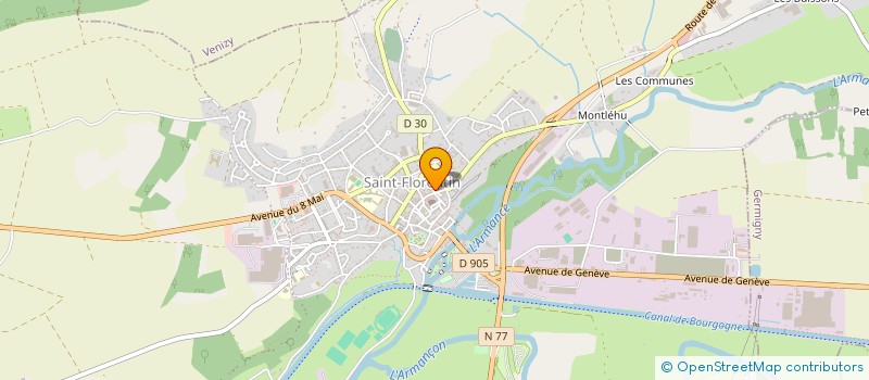 localisation de l'entreprise SCI DE LA PLACE DES FONTAINES  SAINT-FLORENTIN