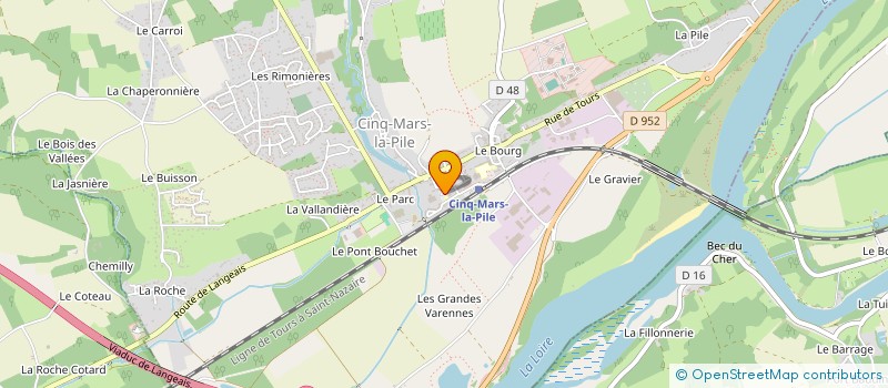 localisation de l'entreprise SCI DE LA PLACE DES MEULIERS  CINQ-MARS-LA-PILE