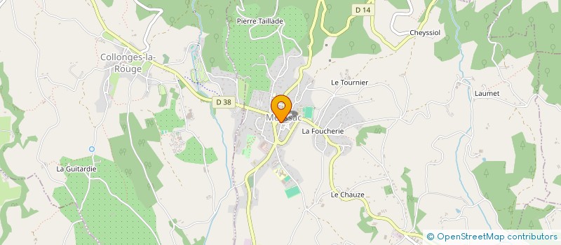 localisation de l'entreprise SCI DE LA PLACE DU JET D EAU  MEYSSAC