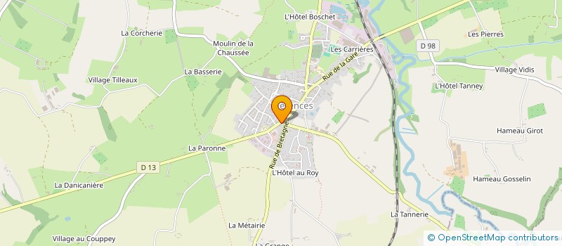 localisation de l'entreprise SCI DE LA PLACE DU MARCHE  CERENCES