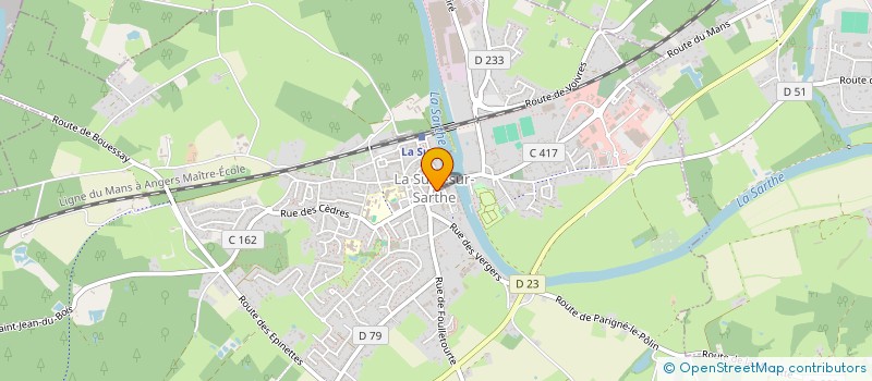 localisation de l'entreprise SCI DE LA PLACE DU MARCHE  LA SUZE-SUR-SARTHE