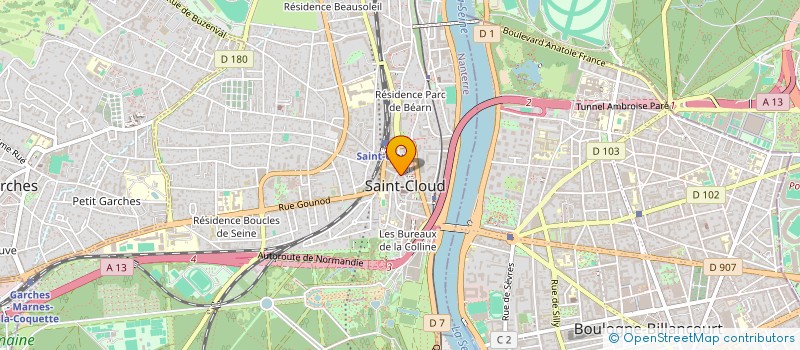 localisation de l'entreprise SCI DE LA PLACE DU PAS à SAINT-CLOUD