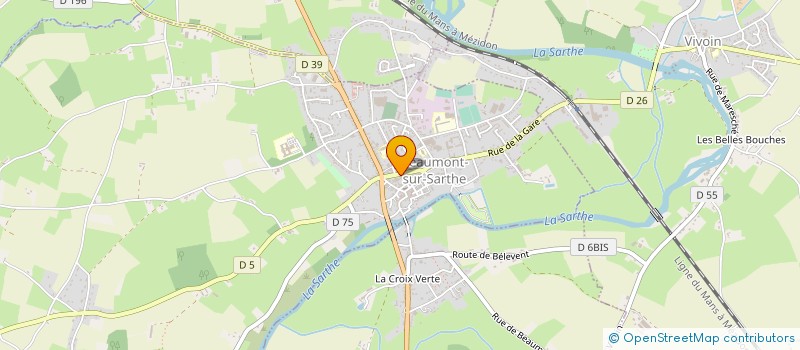 localisation de l'entreprise SCI DE LA PLACE DUFOUR  BEAUMONT-SUR-SARTHE