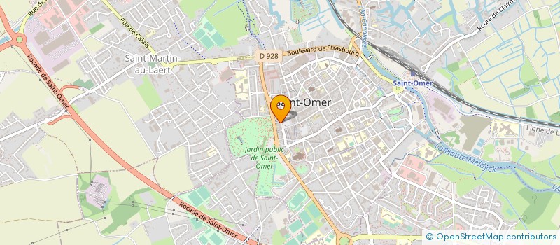 localisation de l'entreprise SCI DE LA PLACE FOCH  SAINT-OMER