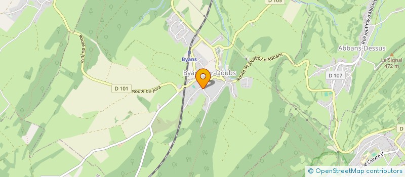 localisation de l'entreprise SCI DE LA PLACE IS  BYANS-SUR-DOUBS