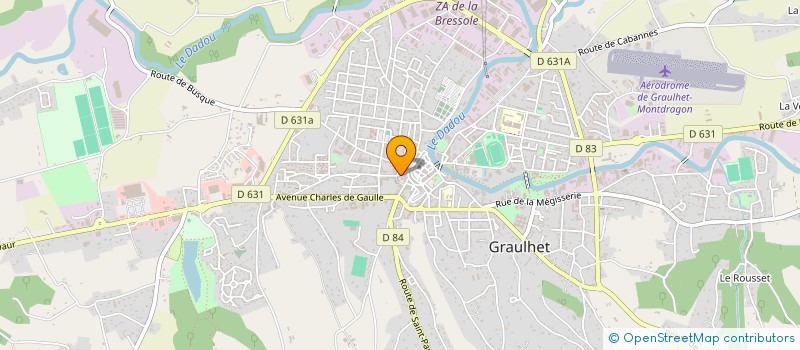 localisation de l'entreprise SCI DE LA PLACE JEAN MOULIN  GRAULHET