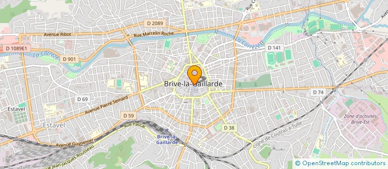 localisation de l'entreprise SCI DE LA PLACE LATREILLE  BRIVE-LA-GAILLARDE