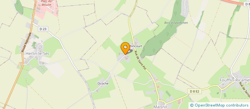 localisation de l'entreprise SCI DE LA PLACE LECLERC  HERNICOURT