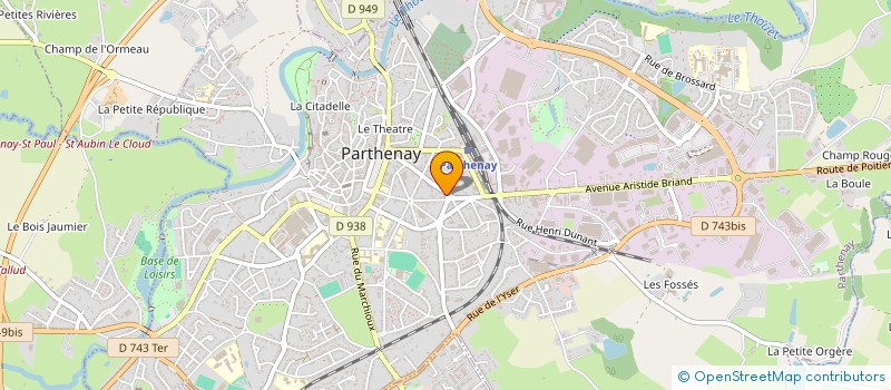 localisation de l'entreprise SCI DE LA PLACE MICHELET à PARTHENAY