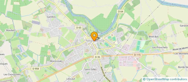 localisation de l'entreprise SCI DE LA PLACE NATIONALE  NEGREPELISSE