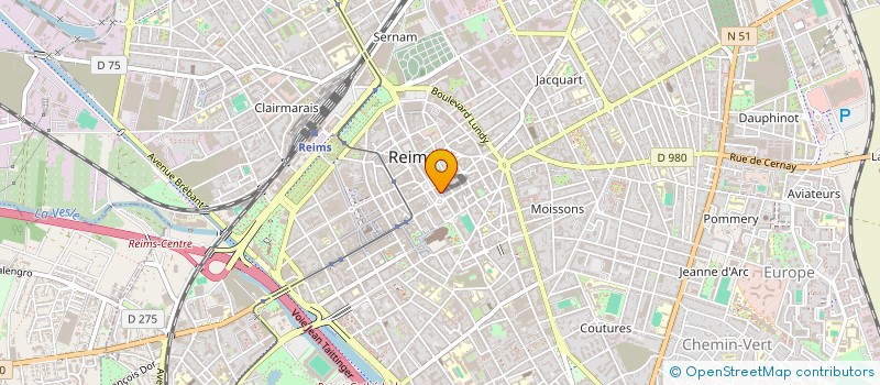 localisation de l'entreprise SCI DE LA PLACE ROYALE  REIMS