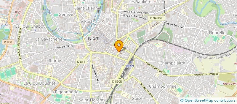 localisation de l'entreprise SCI DE LA PLACE ST HILAIRE à NIORT