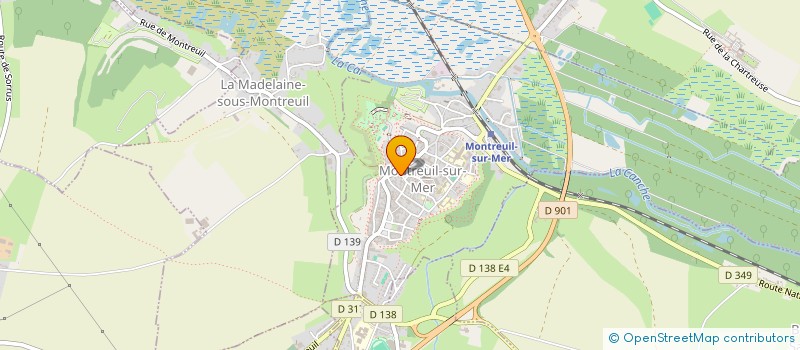 localisation de l'entreprise SCI DE LA PLACE VERTE  MONTREUIL-SUR-MER