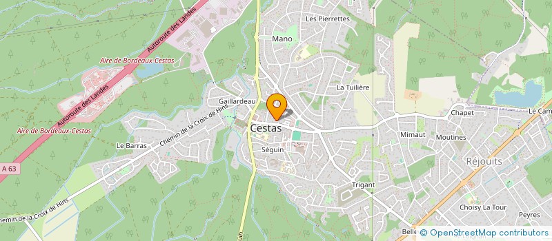 localisation de l'entreprise SCI DE LA PLACETTE  CESTAS