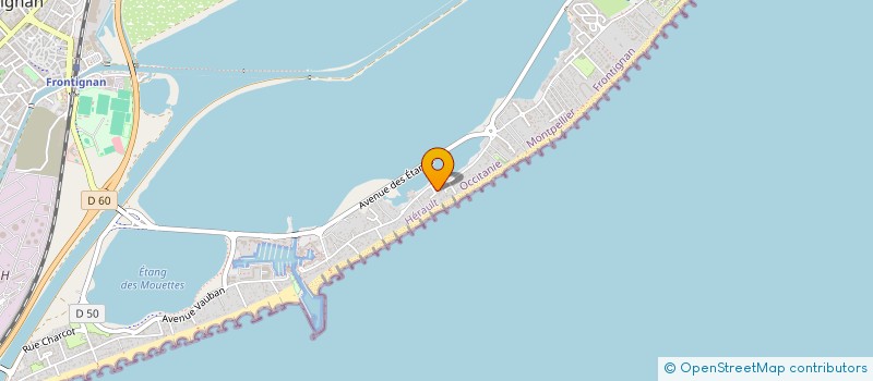 localisation de l'entreprise SCI DE LA PLAGE à FRONTIGNAN