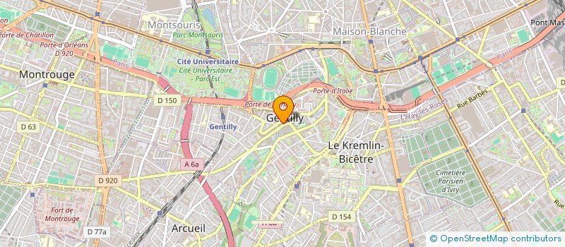 localisation de l'entreprise SCI DE LA PLAGE  GENTILLY