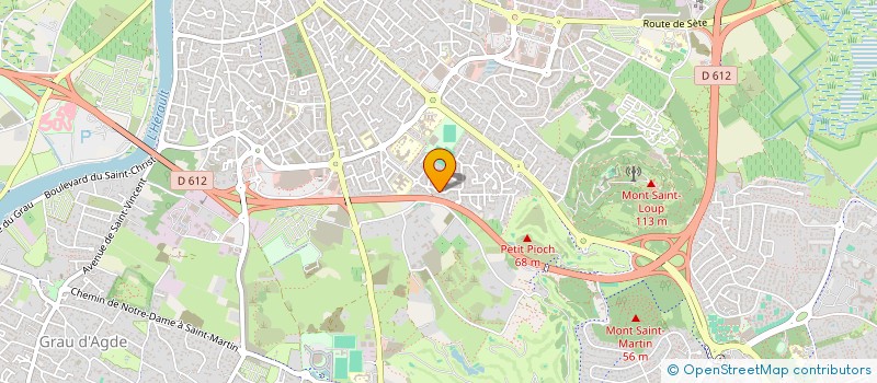 localisation de l'entreprise SCI DE LA PLAGE  AGDE