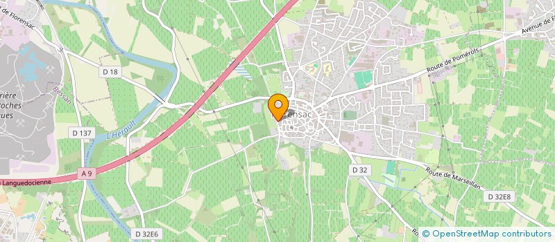 localisation de l'entreprise SCI DE LA PLAGE  FLORENSAC