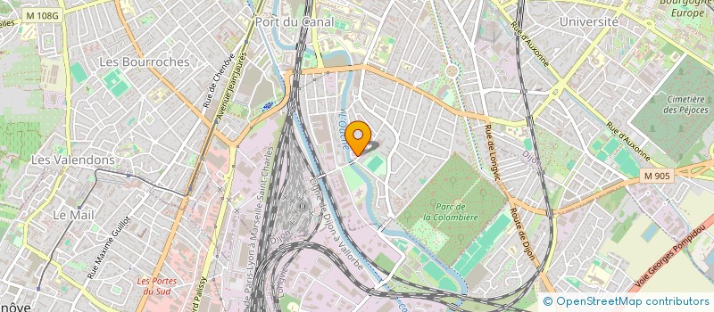 localisation de l'entreprise SCI DE LA PLAGE à DIJON