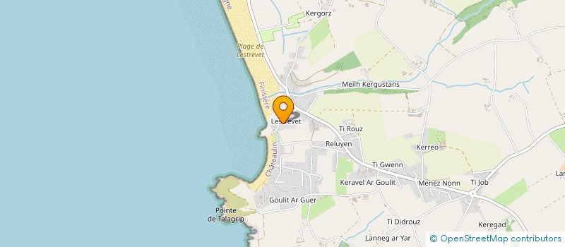 localisation de l'entreprise SCI DE LA PLAGE DE LESTREVET  PLOMODIERN