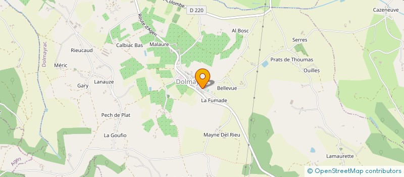 localisation de l'entreprise SCI DE LA PLAGNE  ALLEZ-ET-CAZENEUVE