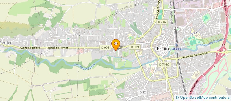 localisation de l'entreprise SCI DE LA PLAIGNE  ISSOIRE