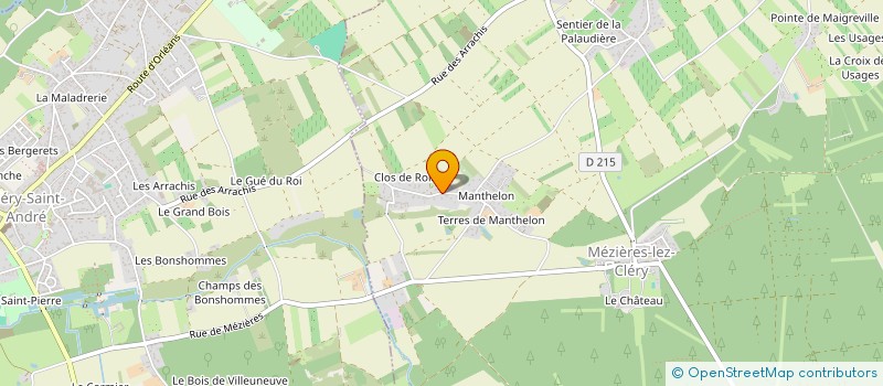 localisation de l'entreprise SCI DE LA PLAINE à MEZIERES-LEZ-CLERY