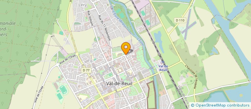 localisation de l'entreprise SCI DE LA PLAINE  LE VAUDREUIL