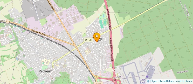 localisation de l'entreprise SCI DE LA PLAINE  RIXHEIM