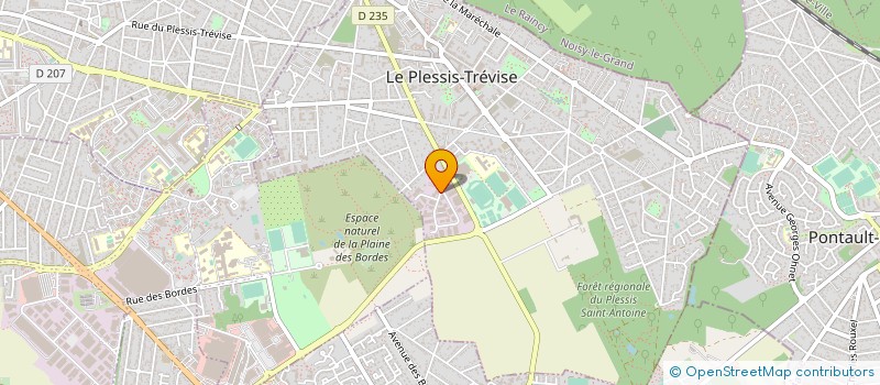 localisation de l'entreprise SCI DE LA PLAINE  LE PLESSIS-TREVISE