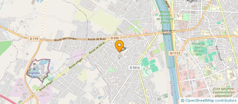 localisation de l'entreprise SCI DE LA PLAINE  LE PASSAGE