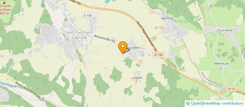 localisation de l'entreprise SCI DE LA PLAINE  SAINT-GERMAIN-LAPRADE