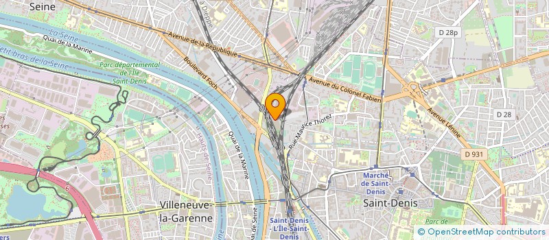 localisation de l'entreprise SCI DE LA PLAINE à SAINT-DENIS